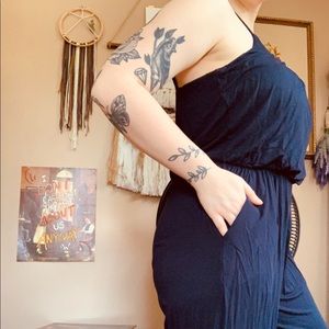 Navy blue jumpsuit